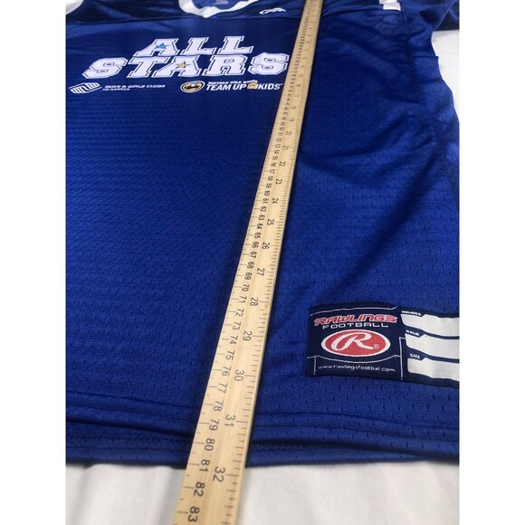 Rawlings Football Jersey Men Size 2XL All Stars Blue White Boys & Girls Club - Picture 7 of 9